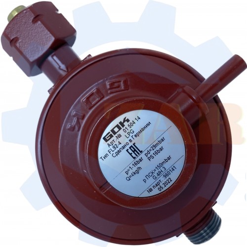 Регулятор низького тиску GOK FL92-4 4 кг/год 29 (30) мбар GF*AF G1/2 ЗСК