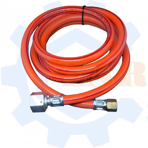 Шланг газовий для з"єднання обладнання 1/4L - 1/2R 2.5м, 9мм