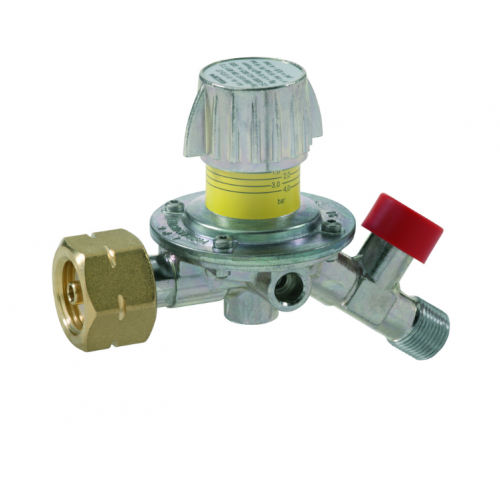 Регулятор тиску газу GOK M50-V/SBS 12кг/год 0,5-4бар Komb.A x G3/8LH-KN SBS